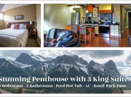 Luxury Penthouse - 3 King Suites - Ug Parking，位于坎莫尔的乡村别墅