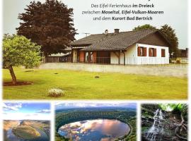 BB19 Eifel-Ferienhaus am Moseltal mit Saunahaus，位于Beuren的别墅