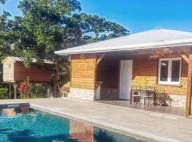 Magnifique maison en bois avec piscine