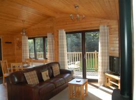Luxury woodland Alder Lodge，位于基林的山林小屋