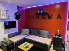 Appartement Cinéma vidéo-projecteur et garage，位于翁弗勒尔的酒店