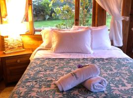 Cozy Log Cabin-Ojo de Agua-Villa de Leyva-WIFI，位于莱瓦镇的酒店