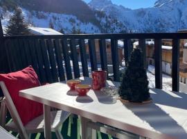 STUDIO 2 ALPES STYLE CHALET au PIED DE TELESIEGE DU DIABLE，位于莱德萨阿尔卑斯的酒店