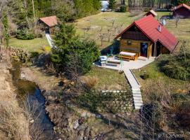 Wooden Cabin Zurej with Hot Tub，位于Bukovje v Babni Gori的酒店