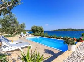 Beach Front Home In Okrug Gornji With Private Swimming Pool, Can Be Inside Or Outside