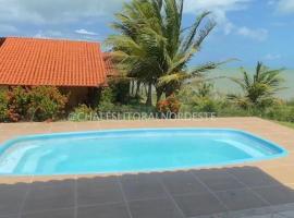 Chalé com piscina privada vista mar-Zumbi-RN，位于里奥杜福古的酒店