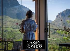Casa dos Sonhos，位于伊比科阿拉的带按摩浴缸的酒店