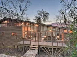 Lakefront ‘Glass House’ Cabin w/ Mountain Views!