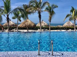 SAMARIA CLUB DE PLAYA by Santa Marta Playa Resort, Preciosos Apartamentos en el sector exclusivo de Pozos Colorados，位于圣玛尔塔的度假村