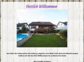 Ferienwohnung Schwarz，位于Sersheim的酒店