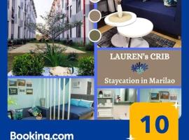 Laurens Crib Staycation in Marilao FREE Parking & WIFI，位于Marilao菲律宾竞技场附近的酒店