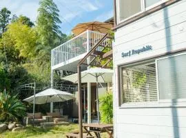 Surf Republic 湯河原吉浜海岸は最大13名ビーチ徒歩30秒で犬ok晴れでも雨でもBBQok