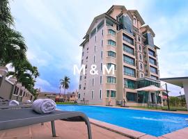 AA Residen Luxury Condo HOMESTAY 18mins walk Tanjung Aru Beach & GOLF Course, not Beach Side Resort，位于哥打京那巴鲁的酒店