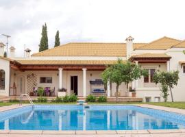 Laki Villa with pool and jacuzzi，位于Ágios Geórgios的酒店