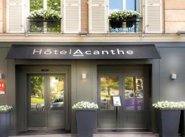 Hotel Acanthe - Boulogne Billancourt，位于布洛涅-比扬古布洛涅大桥圣云地铁站附近的酒店