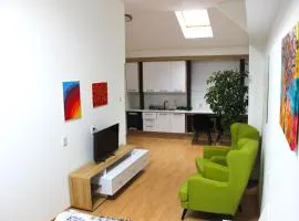 Krásny priestranný slnečný apartmán v centre mesta