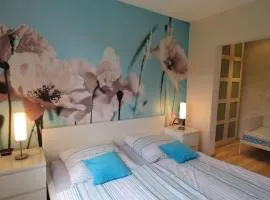 4 Sterne App Mohnblüte Whirlpool IR-Sauna Fitnessraum kinderfreundlich Bikeraum