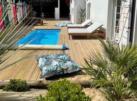 Villa avec Piscine à 5 minutes de l’océan，位于比达尔的家庭/亲子酒店