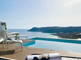 Luxury Sea View Private Pool Residence - Exclusive At Elia Beach Mykonos，位于埃利亚海滩的酒店
