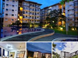 Amaia Steps Nuvali fully furnished unit with swimming pool view near Carmelray Pitland，位于卡兰巴的带泳池的酒店