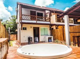 Chalé Ribeirão de Baixo，位于伦索伊斯的带按摩浴缸的酒店