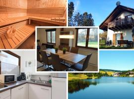 Seepark Kirchheim Ferienhaus bei Zeta mit Sauna，位于基希海姆的度假屋