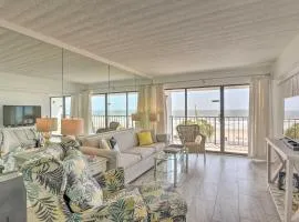 Galveston Oceanfront Condo with Balcony and View!