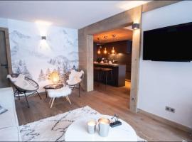 Luxueux appartement skis aux pieds, jacuzzi privatif，位于谷雪维尔的无障碍酒店