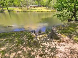 Riverfront Cabin with Wraparound Decks and Fire Pit!