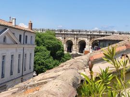 La Dolce Vita Nîmoise Terrasse 100 m des Arènes，位于尼姆Place de l'Horloge附近的酒店