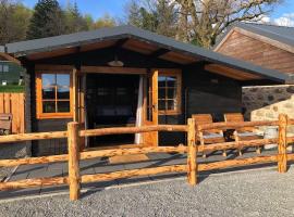 Luxury Cabin in the Magical Galloway Forest Park，位于牛顿斯图尔特的度假屋