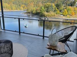 Apartments Saaldorf-Ferienhaus mit 6 Apartments 45qm-120qm direkt am Thüringer Meer-Bleilochtalsperre，位于巴特洛本施泰因的酒店