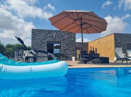 Villa Berkania piscine privée - 8 pers，位于拜尔坎的家庭/亲子酒店