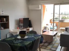 Appartement avec grande terrasse à 15 mn de la mer