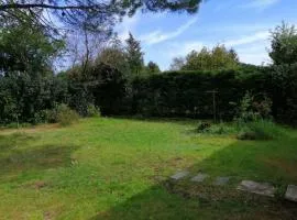 Emplacement de toile de tente dans jardin