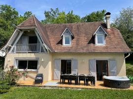 Idéal Famille - HAVRE DE PAIX - Vue Pyrénées -SPA été，位于Laroin的酒店