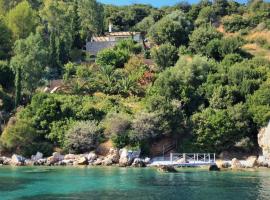 Alonissos Luxury Villa with Jacuzzi and Beach，位于Agios Dimitrios的海滩短租房