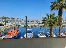 Au Barcarès, vue magnifique sur le port et la mer