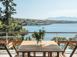 Phaedrus Living Sea View Villa Aegina，位于派尔季卡的酒店