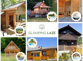 Glamping Laze，位于Gorenja Vas的带停车场的酒店