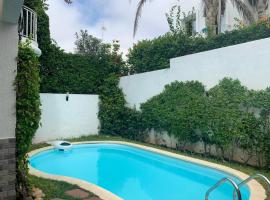 Villa avec piscine privée près de Casablanca Maroc，位于达布阿扎的酒店