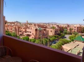 Moderne, lumineux & spacieux avec balcon -Central -Wifi-Smart TV-Clim，位于马拉喀什Marrakech Mining Institute附近的酒店