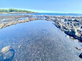 Beachfront 1 Bedroom Condo with Private Beach, Pool, Hot Tub，位于Pahala的酒店