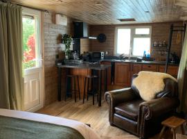 1 bedroom woodland cabin，位于朗塞斯顿的公寓