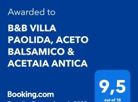 B&B VILLA PAOLIDA,ACETO BALSAMICO & Tastings