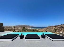 BLACK AND WHITE VILLAS FTELIA - MYKONOS，位于米克诺斯城的别墅