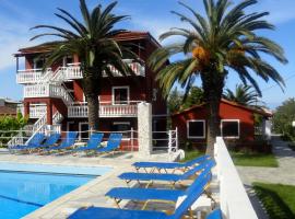 Palma Sidari Corfu，位于斯达林的带泳池的酒店