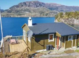 Nice Home In Eikelandsosen With Sauna