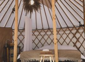 Glamping Iurte Mongole Spiritul Zimbrului，位于布泽乌河畔瓦马乡的豪华帐篷