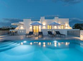 Sand & Sea Private Pool Villa Agia Anna，位于圣安娜纳克索斯的带泳池的酒店